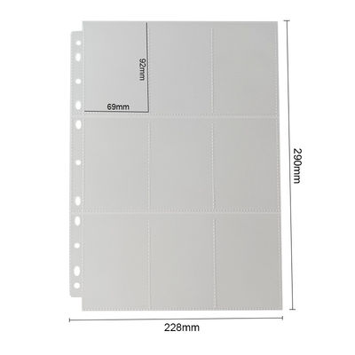 साफ़ एमटीजी 9 पॉकेट पेज / कार्ड धारक सीपीपी सामग्री टॉप लोडिंग आईएसओ