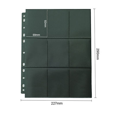 एमटीजी टीसीजी 18 पॉकेट कार्ड पेज टॉप लोडिंग ब्लैक ट्रेडिंग कार्ड बाइंडर पेज