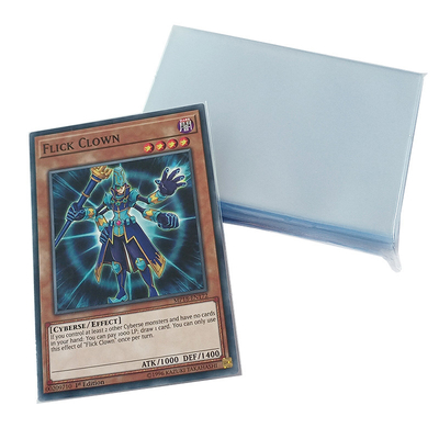 60x87mm Yugioh इनर स्लीव सॉफ्ट टिकाऊ वाटरप्रूफ पारदर्शक कार्ड स्लीव